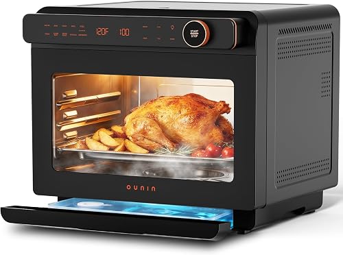 24L Steam and Air Fryer Combo Countertop Oven,11-in-1 Convection Baking and Steam,Bake,Broil,Dehydrate,304 Stainless Steel,Fast Cooking with Precise Electronic Temperature Control,for Gifting