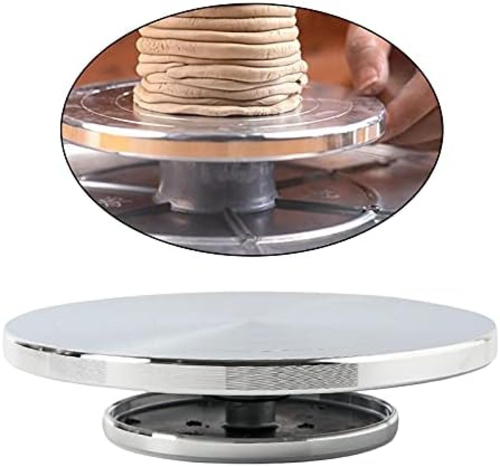 Stojak Obrotowy 360° Koła Ceramiczne Ręczny Gramofon Do Gramofonu Ceramicznego Gramofon Ceramiczny Narzędzie Do Rzeźbienia DIY,16cm,Bonny369