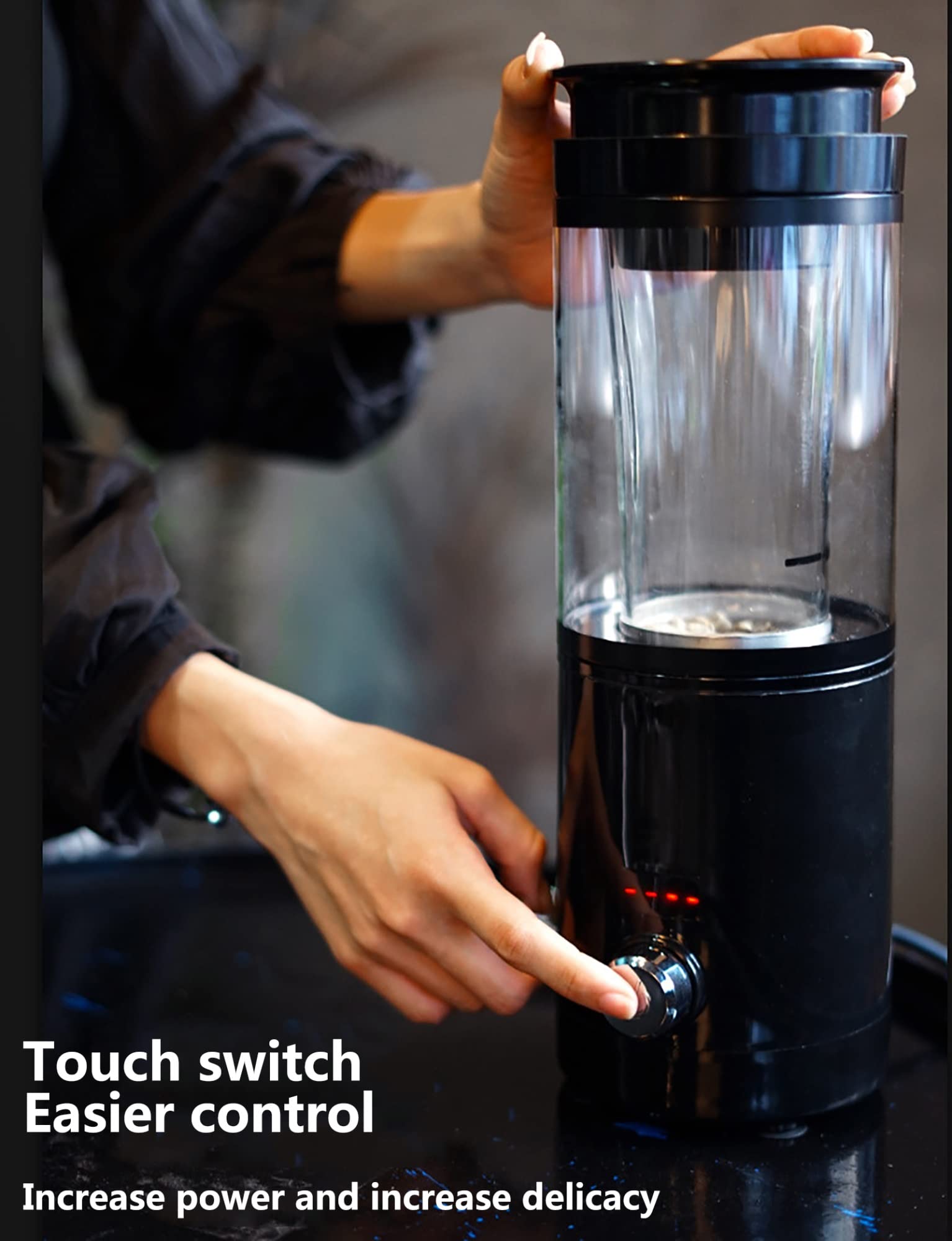 Machine de torréfaction de café électrique Machine de torréfaction de Grains de café Automatique Intelligente Affichage numérique Fonction de Compte à rebours Réglage de la température Sèche-Fruits