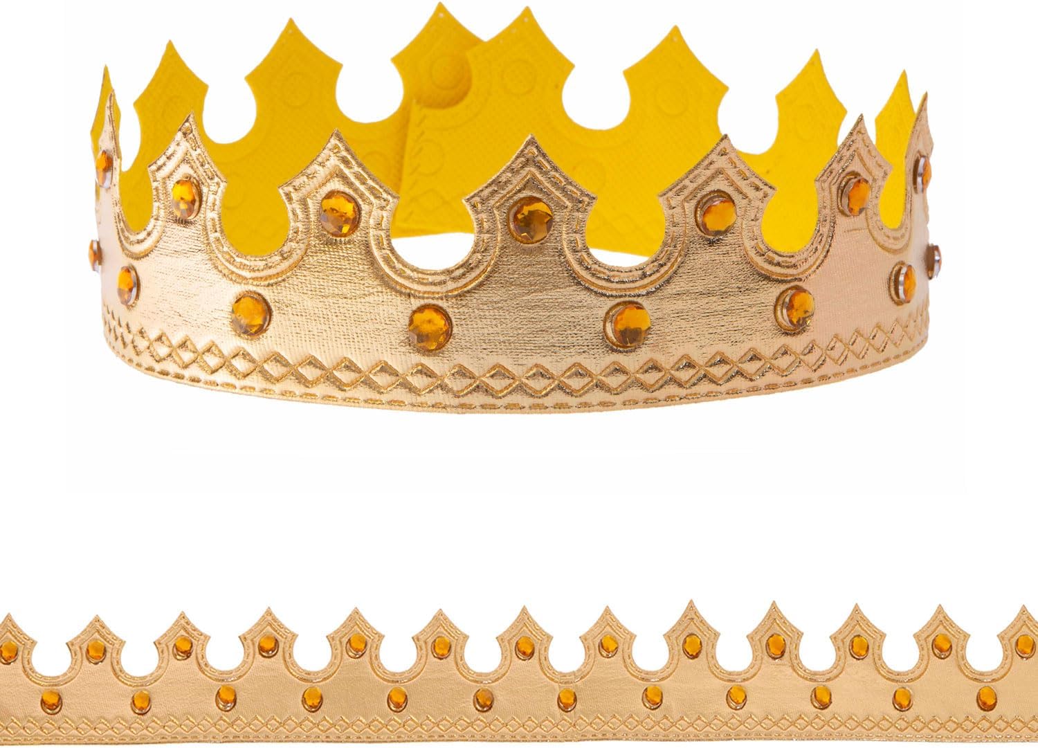 ALVOGIMOR Golden King Crown,Prince Gold King Crown Birthday Hat for Themed Royal Party Photo Props,Halloween Costume Headwear