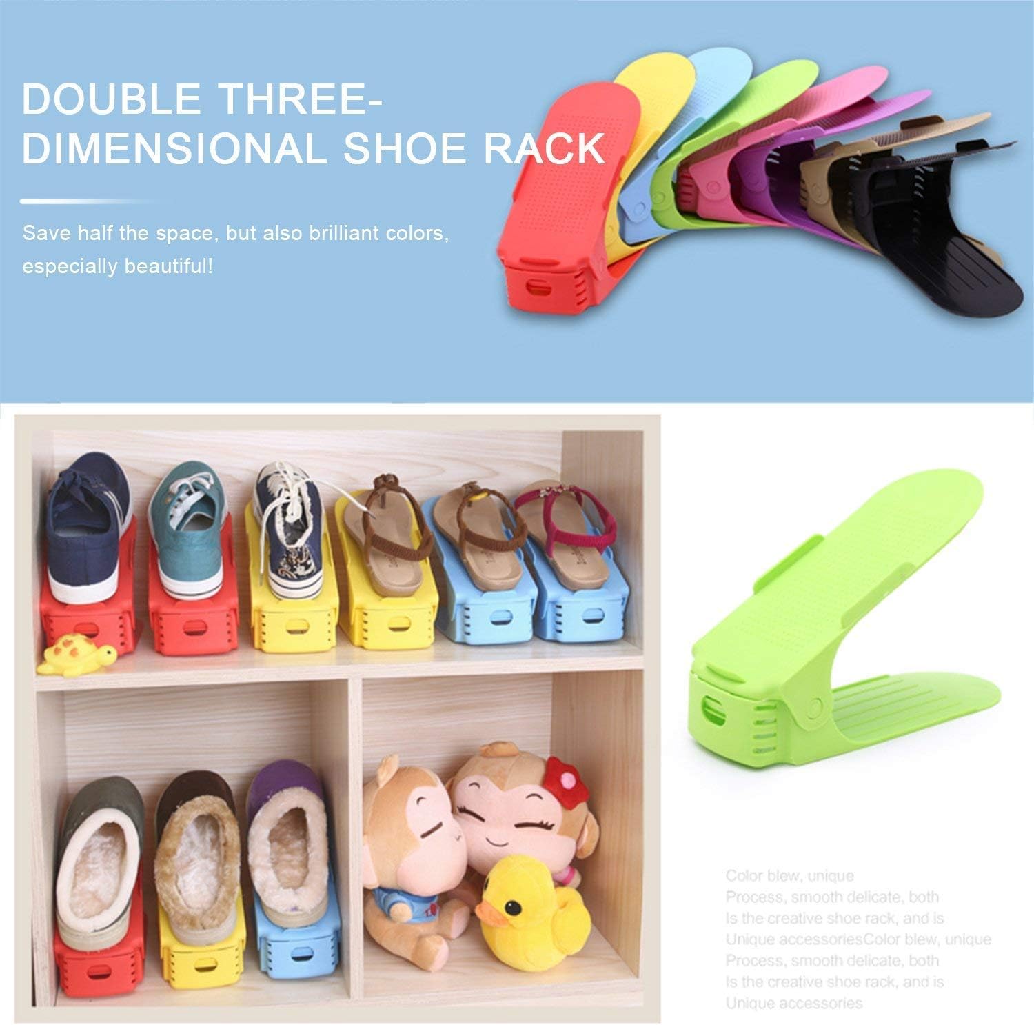 Compatible with Stack The Shoes Organizer Space Saving Shoes Rack Rack koobea