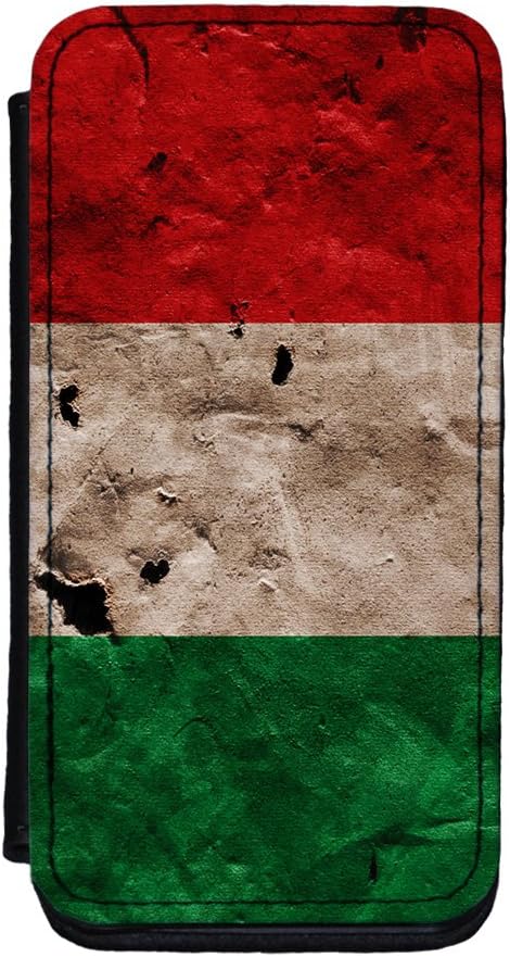 Grunge Paper Flag of Italy - Italian Flag - bandiera d'Italia Premium Faux PU Leather Case, Protective Hard Cover Flip Case for iPhone 5C by UltraFlags