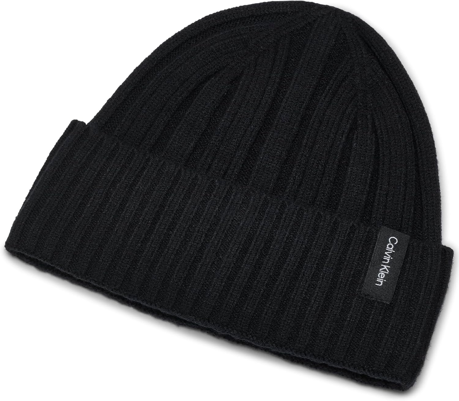 Calvin Klein Womens Variagated Rib Beanie with Velboa Fleece Lining - Image 3