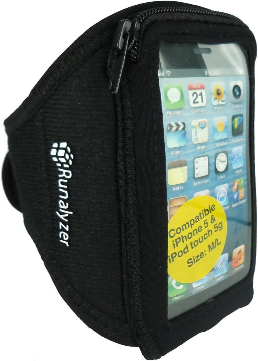 Dr. Bott Runalyzer Sport Armband. Size M/L. iPhone 5 / 5C / 5S & Touch 5. Black 17705