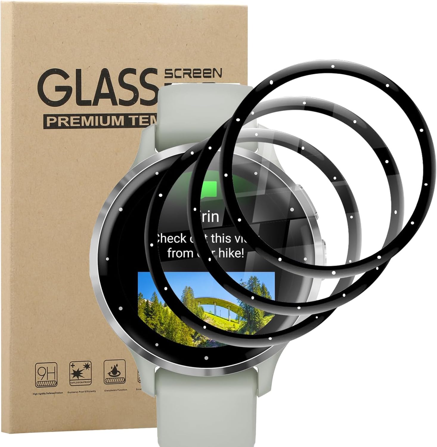 GEJEFA Screen Protector for Garmin Venu 3S, [3 Pack] HD Clear Soft TPU