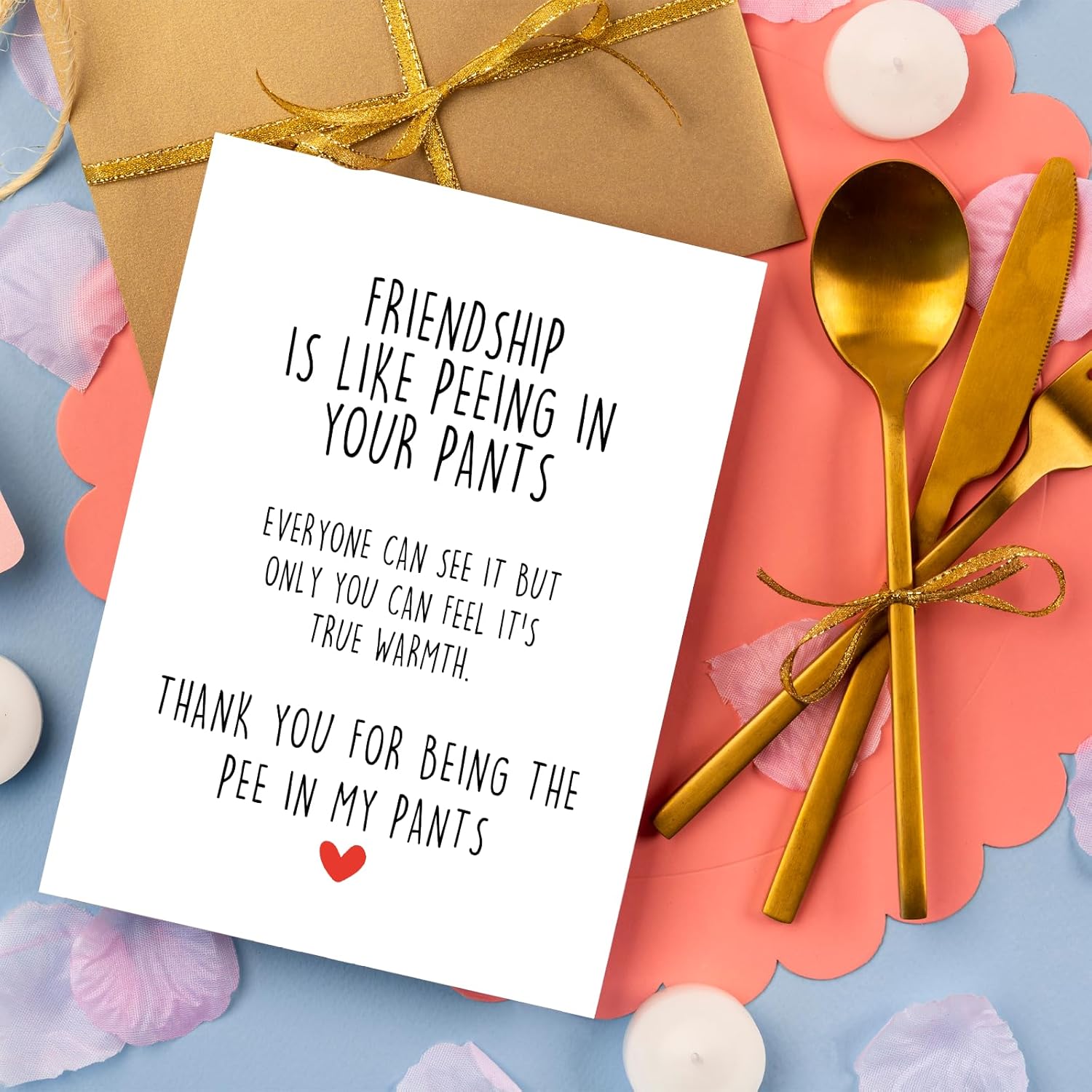 Funny Best Friend Birthday Card, Friendship Day Card for Men Women, Cute Bestie Best Friends Valentine's Day Card, Friendship Gift For Her, Friendship Thank you Card for Him Her - Image 2