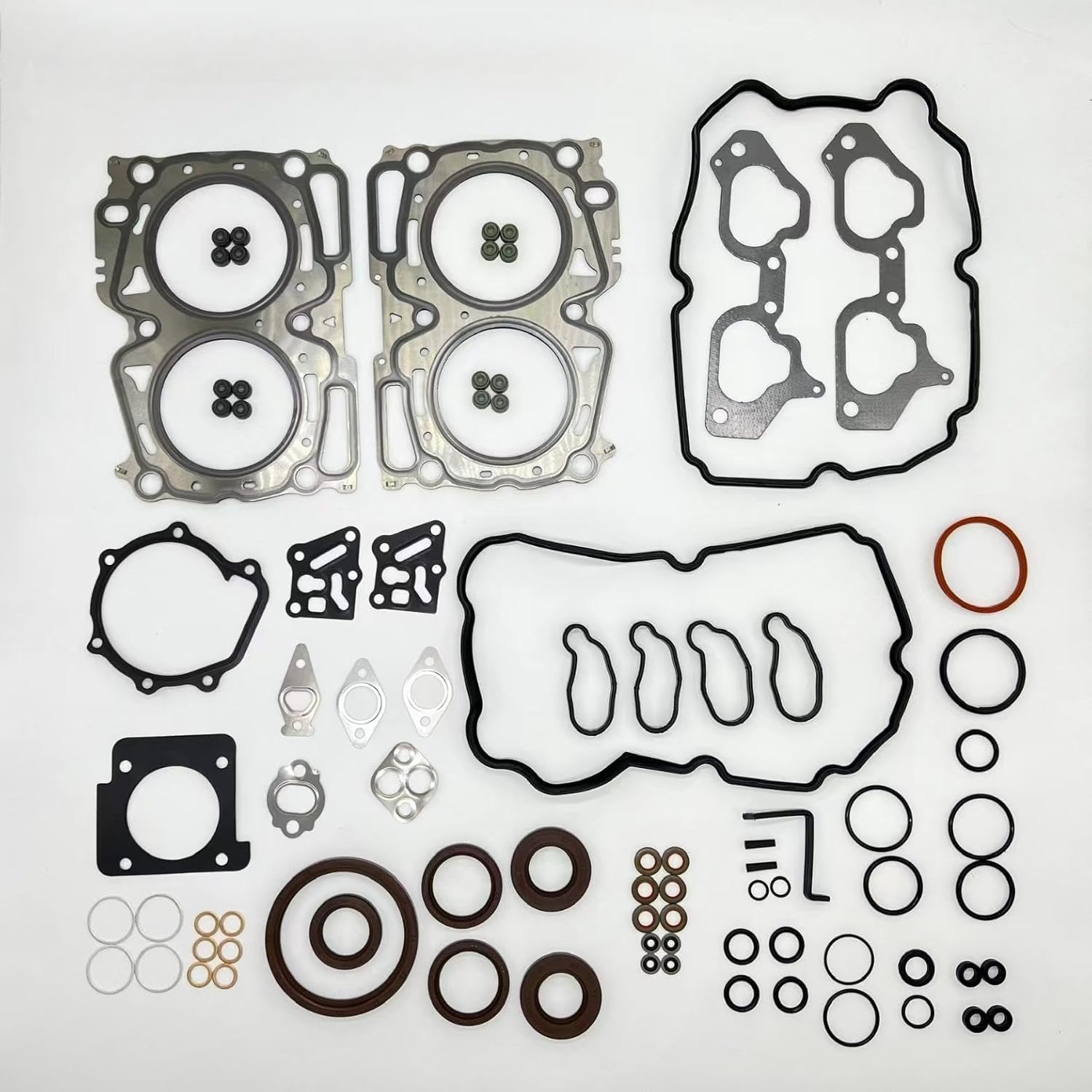 10105-AA990 10105AA990 Full Engine Gasket Set Compatible with Subaru Impreza Forester WRX EJ205 EJ20 2.0L L4 2006-2010
