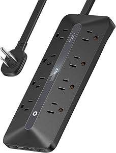 Anker Power Strip, 900J Surge Protector, 35W Max