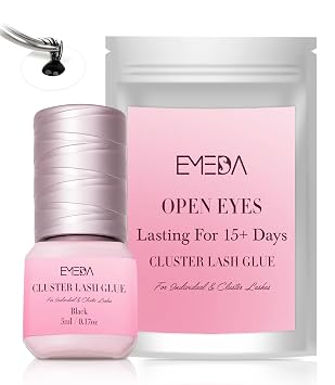 EMEDA Long Lasting Lash Cluster Glue for 15 Days, Waterproof/Strong Hold