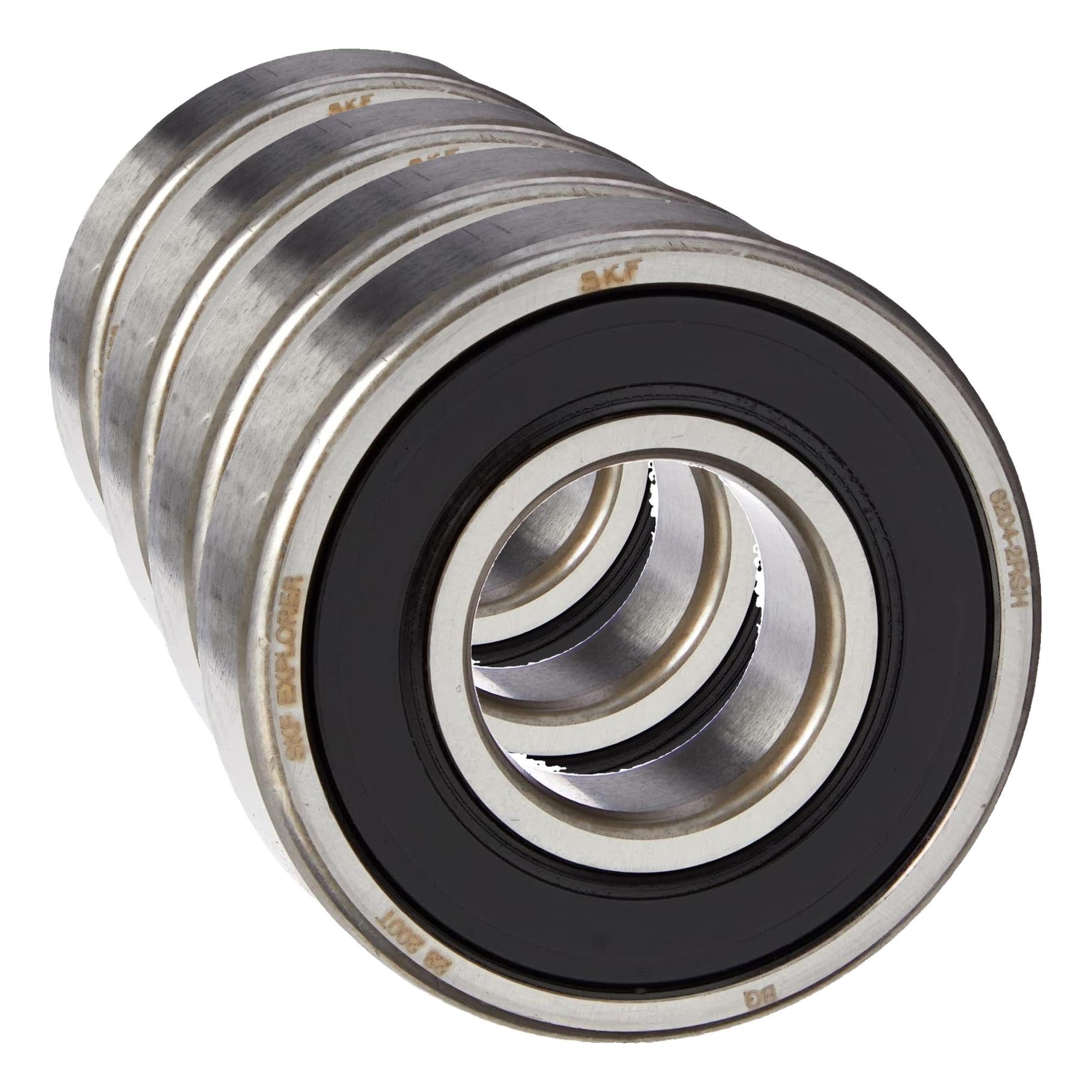 SKF Rillenkugellager 6204-2RSH (Packung mit 4)