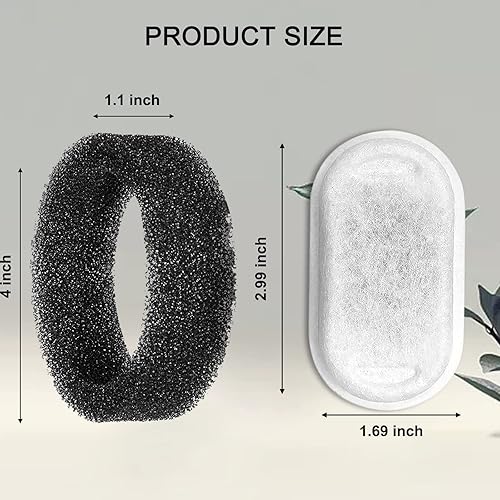 Miniatura 3 de Filtros de fuente de agua para gatos de 1083.2L y 67oz2L de acero inoxidable para mascotas, dispensador de agua para mascotas, filtro de repuesto