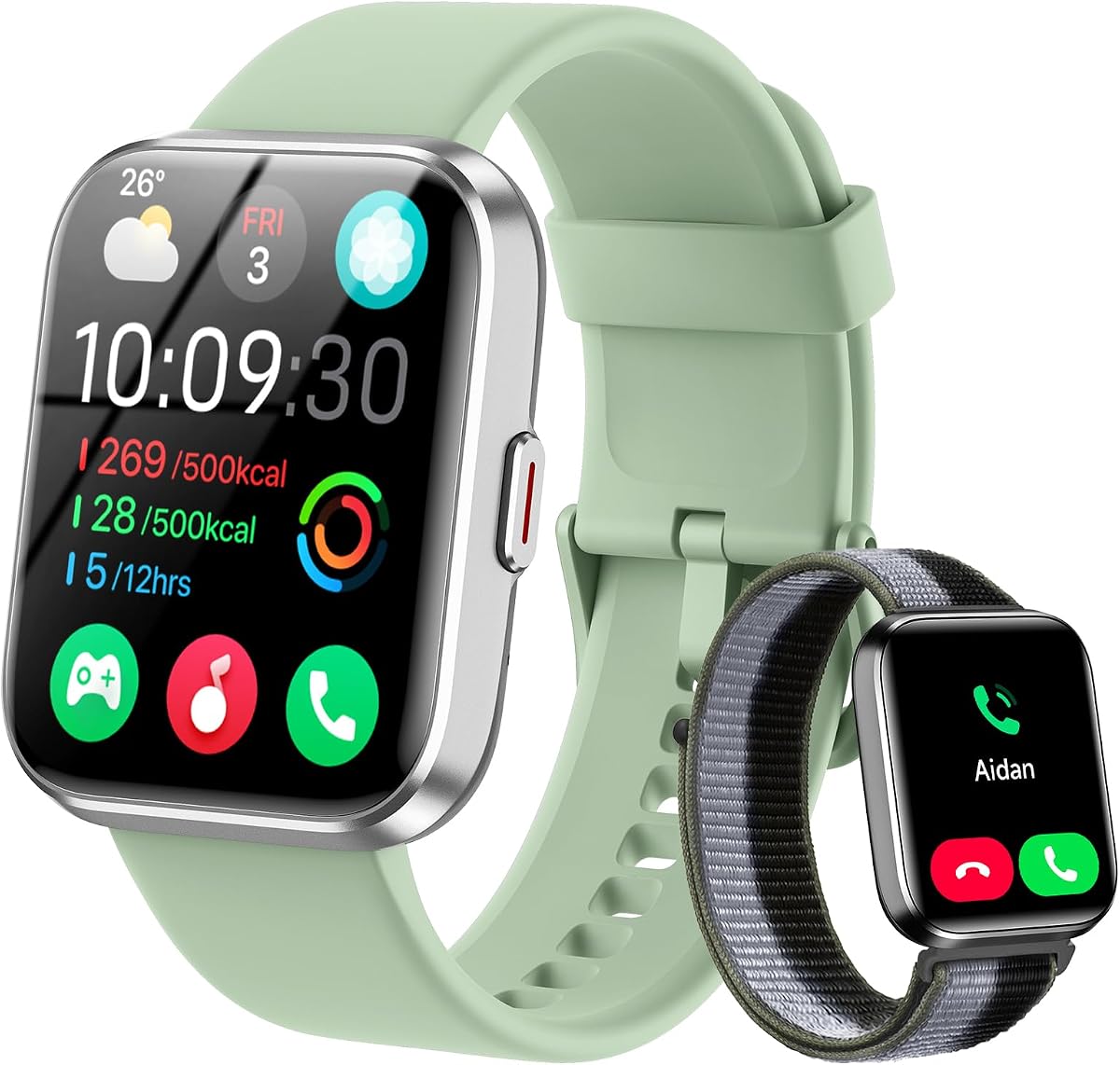 Relojes inteligentes para mujeres, reloj inteligente Alexa HD de 1,83 pulgadas para teléfonos Android y iPhone con llamadas/mensajes/recordatorios, 3ATM 120+ modos deportivos Reloj de seguimiento de fitness para mujeres con monitor de frecuencia cardíaca/sueño/SpO2