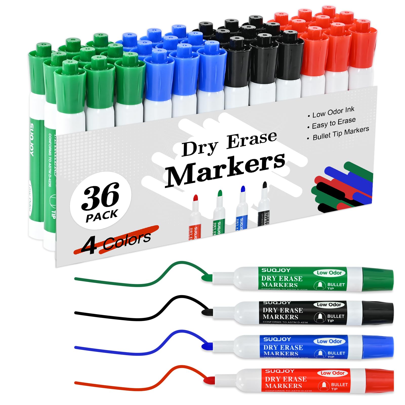 Bullet Tip Dry Erase Markers,  Whiteboard Markers