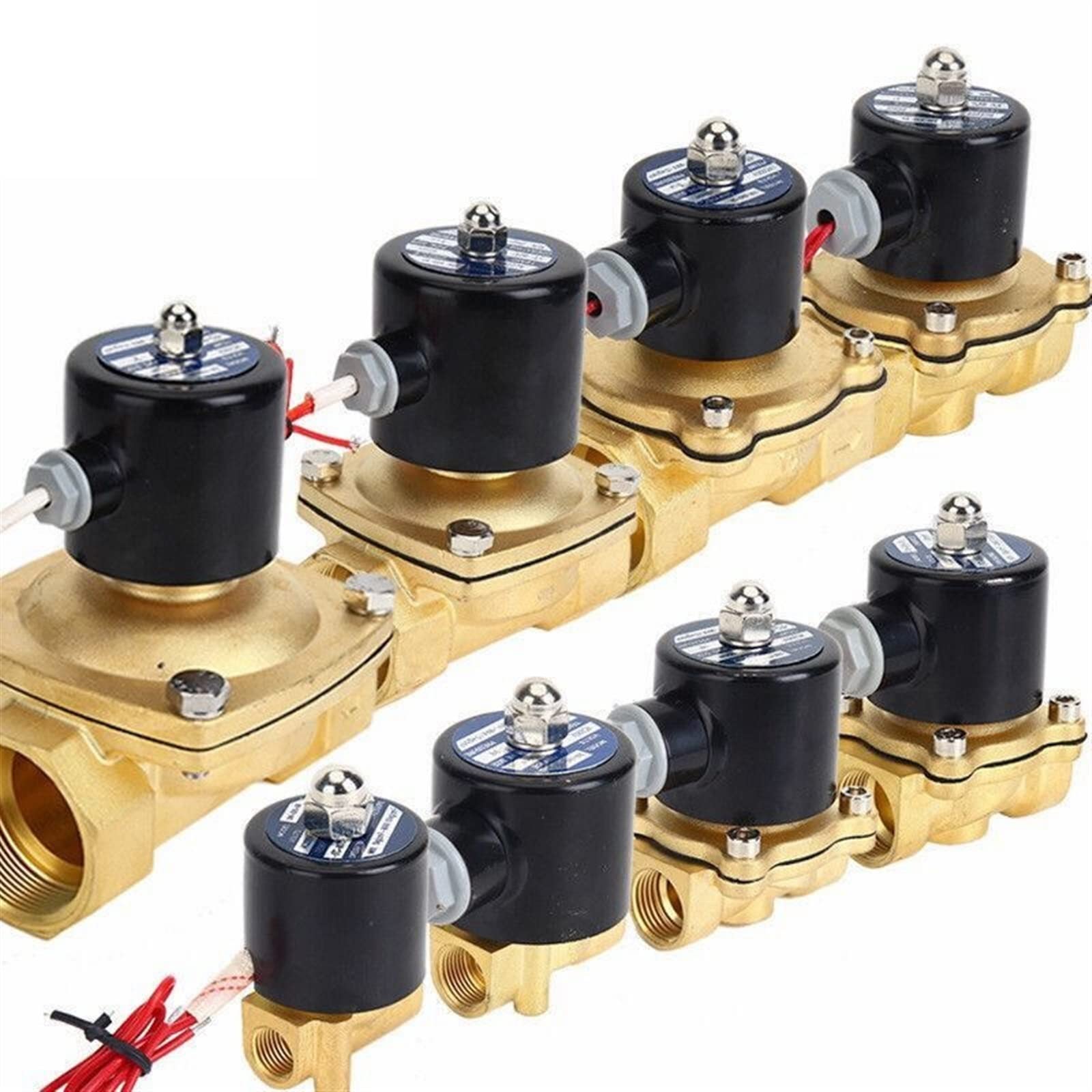 Électrovanne électrique étanche DN20 en laiton normalement fermée