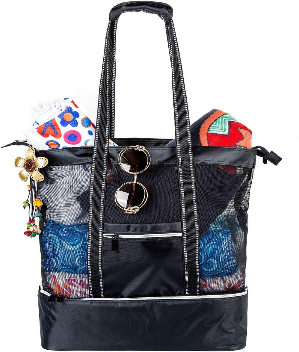 Dimayar Women Lunch Bag, Full Zipper Closure Insulated Lunch Bag for Adults Flora Lunch Tote for Work & School