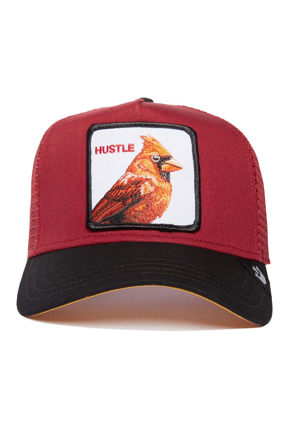 Goorin Bros. Cardinal Fan The Hustle Bird Red Black Adjustable Trucker Cap