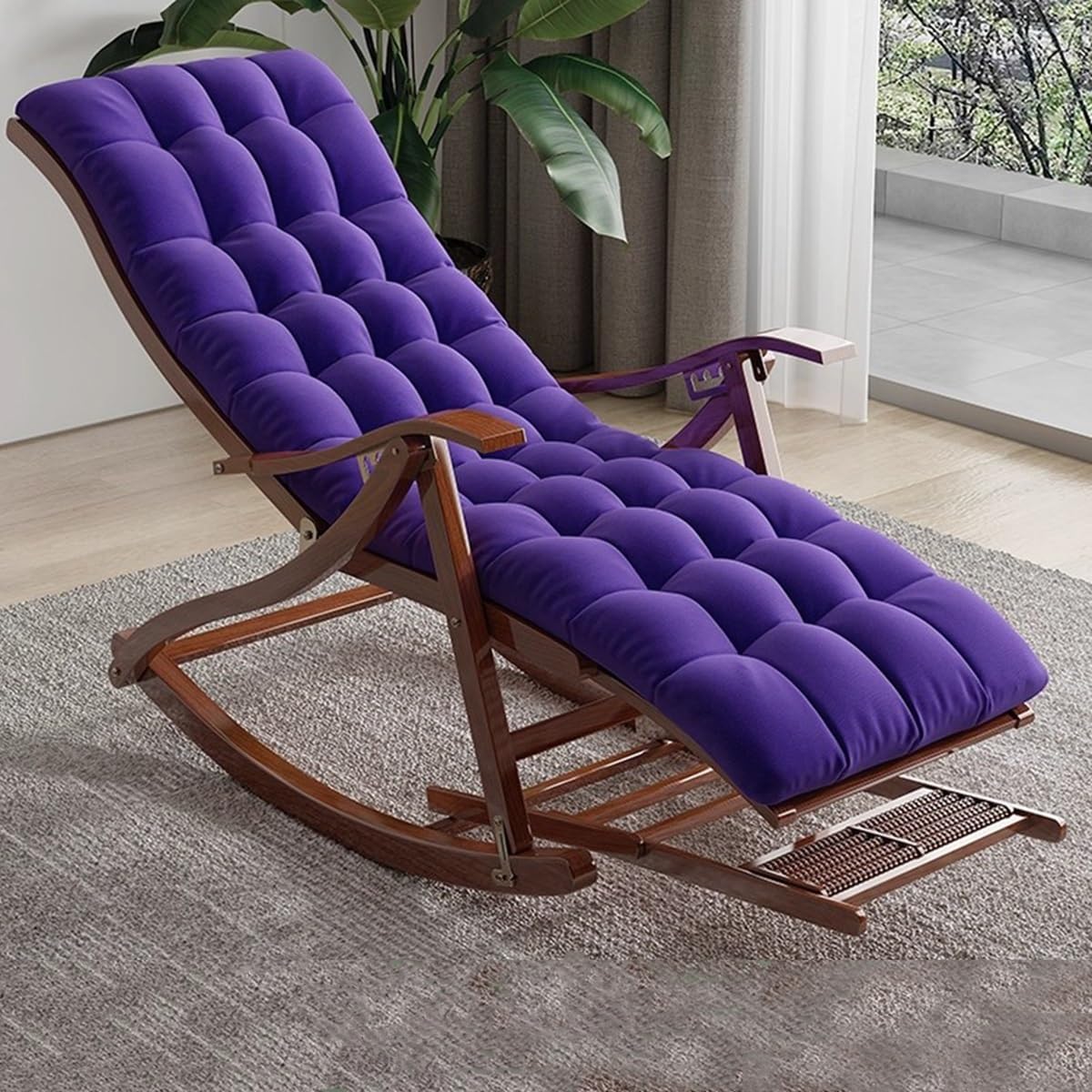 Chaise à bascule pliable ergonomique pour soulager le dos avec assise inclinable