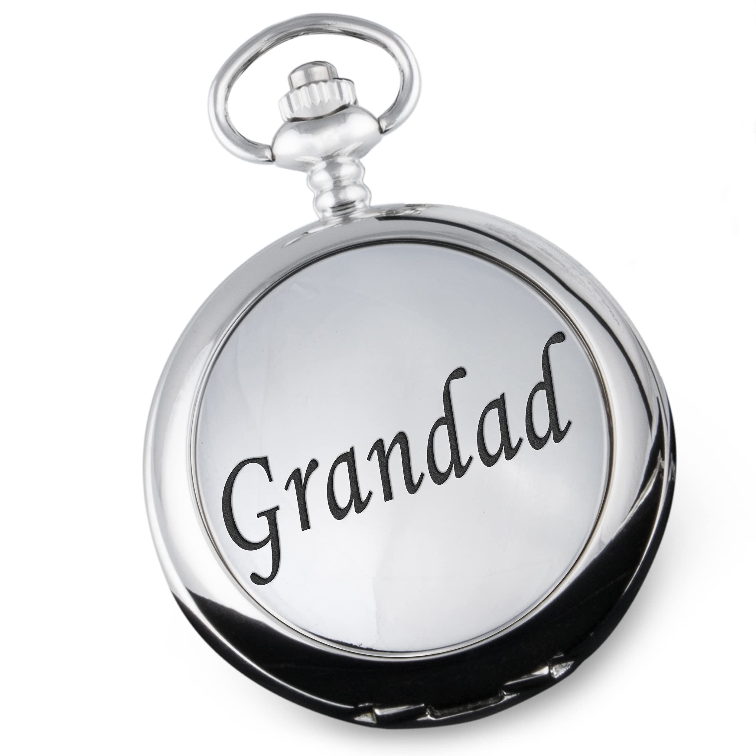 De WaldenDe Walden Grandad Engraved Pocket Watch with 'Grandad' Case in Gift Box