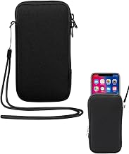 Universal Smartphone Case, Black, Neoprene Protection, Lightweight and Durable, Compatible with Phones up to 7 Inches, Ideal for Sports, Travel and Everyday Use