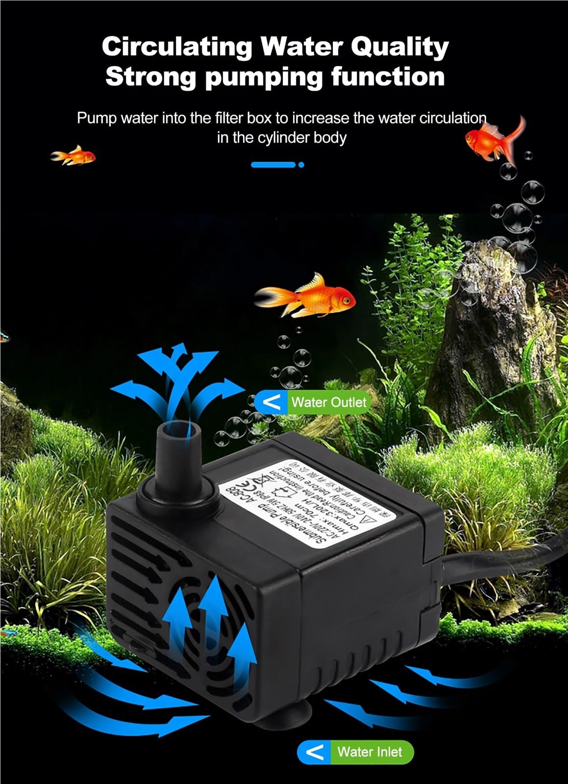 Calentador de agua for acuario pequeño, 100 W, 30 L/70 W, 20 L, enfriador, sistema de refrigeración y calefacción electrónico semiconductor for acuarios.(70W 20L)