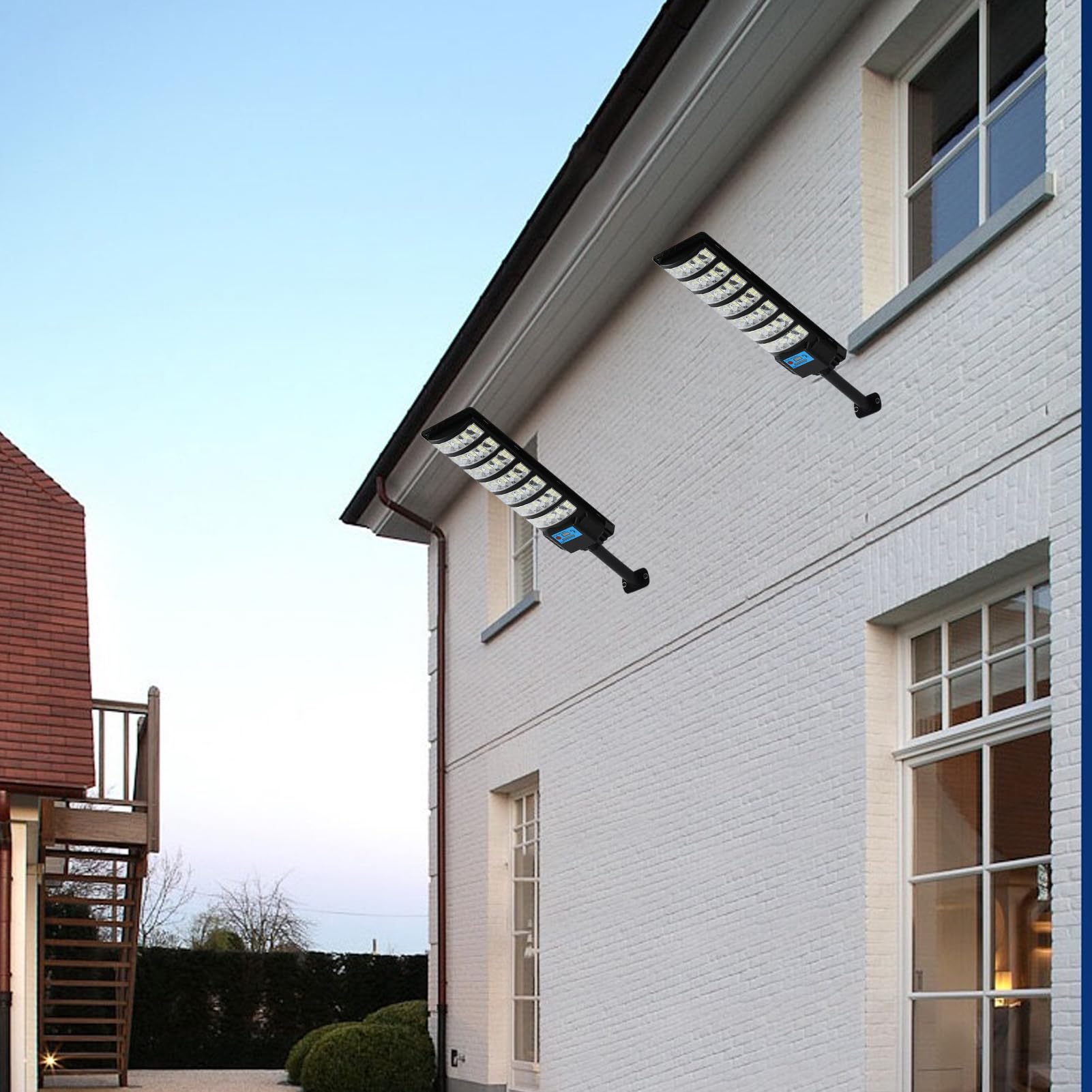 Solar-Stehleuchte, LED, von der Straße der Dämmerung bis zum Morgengrauen mit Fernbedienung