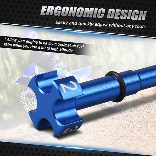 Miniatura 4 de NICECNC Tornillo de ajuste de mezcla de combustible Orange Aire compatible con KTM 150 SX 13-16, 150 XC 10-14, 200 EXC 98-05, 200 XC 06-09, 200 XC-W