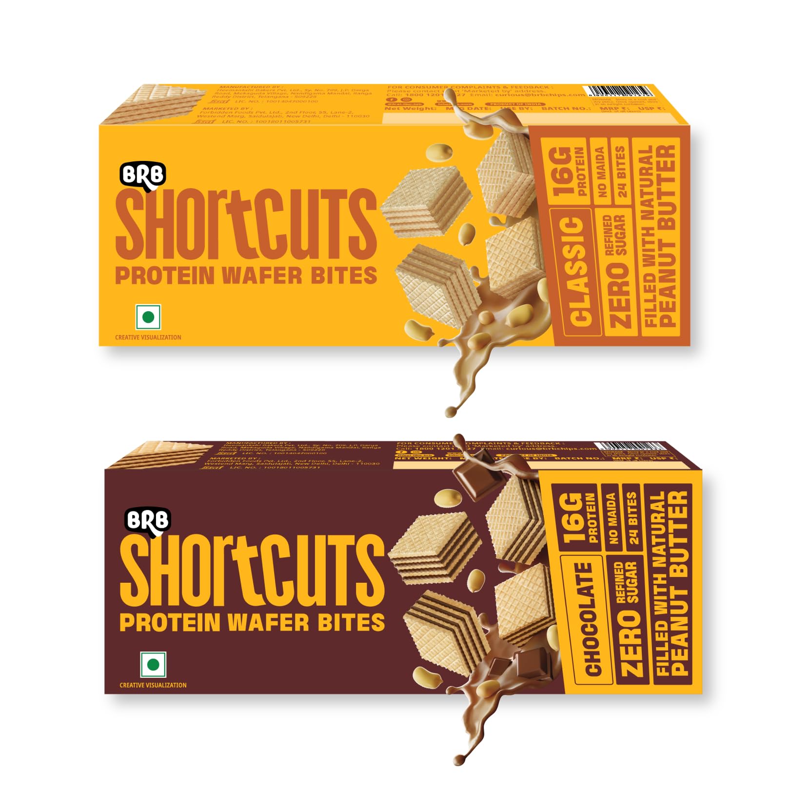 BRB Shortcuts - Peanut Butter Wafer Bites - Classic & Chocolate Combo-image-45