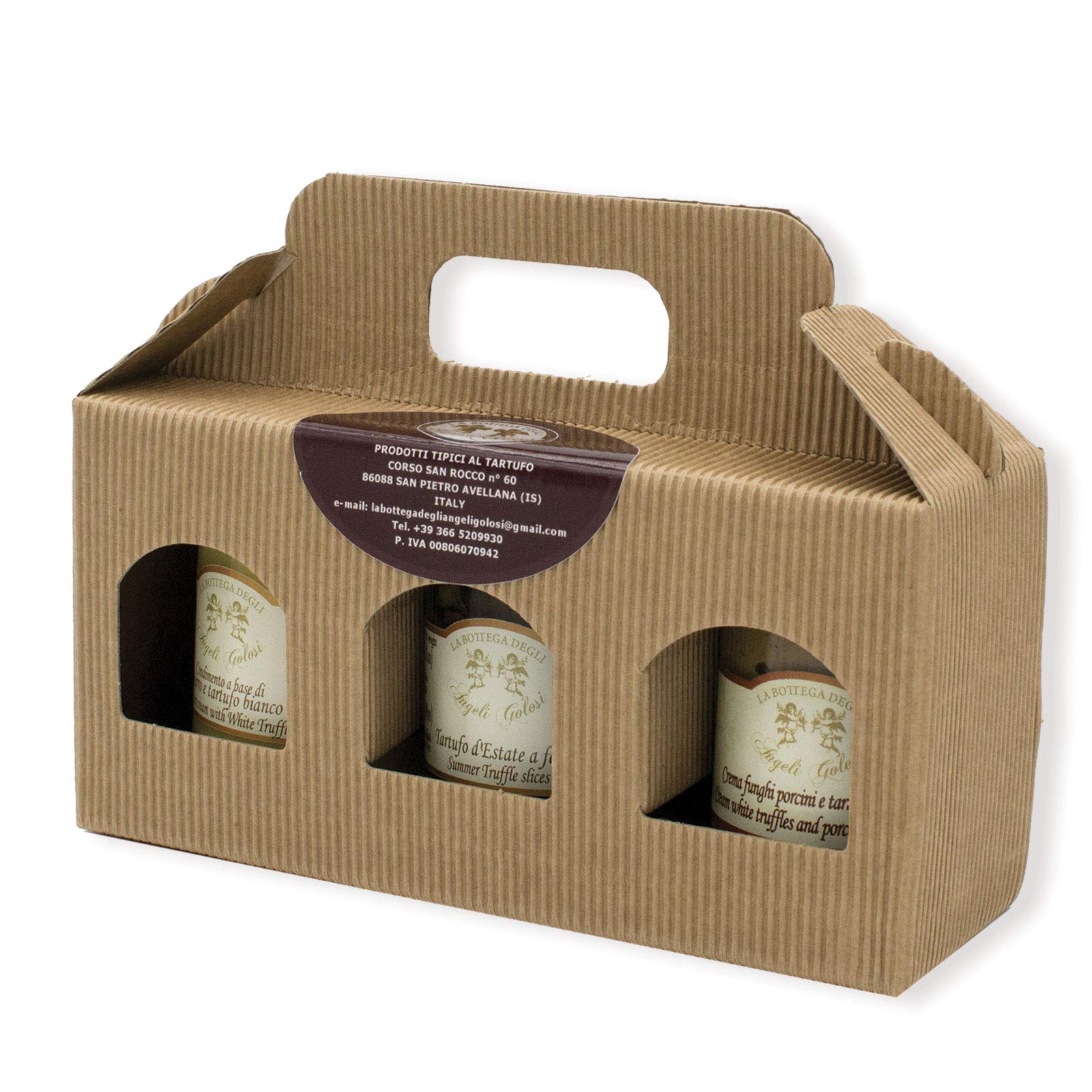 TRIS Burro Bianco, Tartufo d'Estate a Fette,Crema Funghi Porcini e Tartufo Bianco (B)