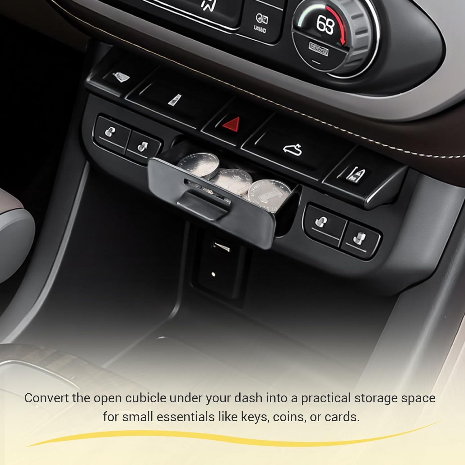 Center Console Organizer Hidden Cubby Drawer, Truck Interior Upgrade image 4