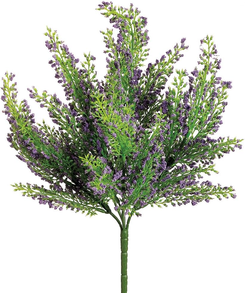 Artificial Mini Heather Bush in Lavender - 11"