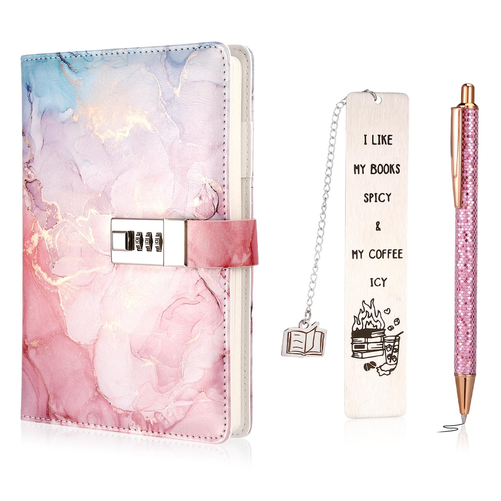 Candcamp Pink Secret Diary with Lock for Kids