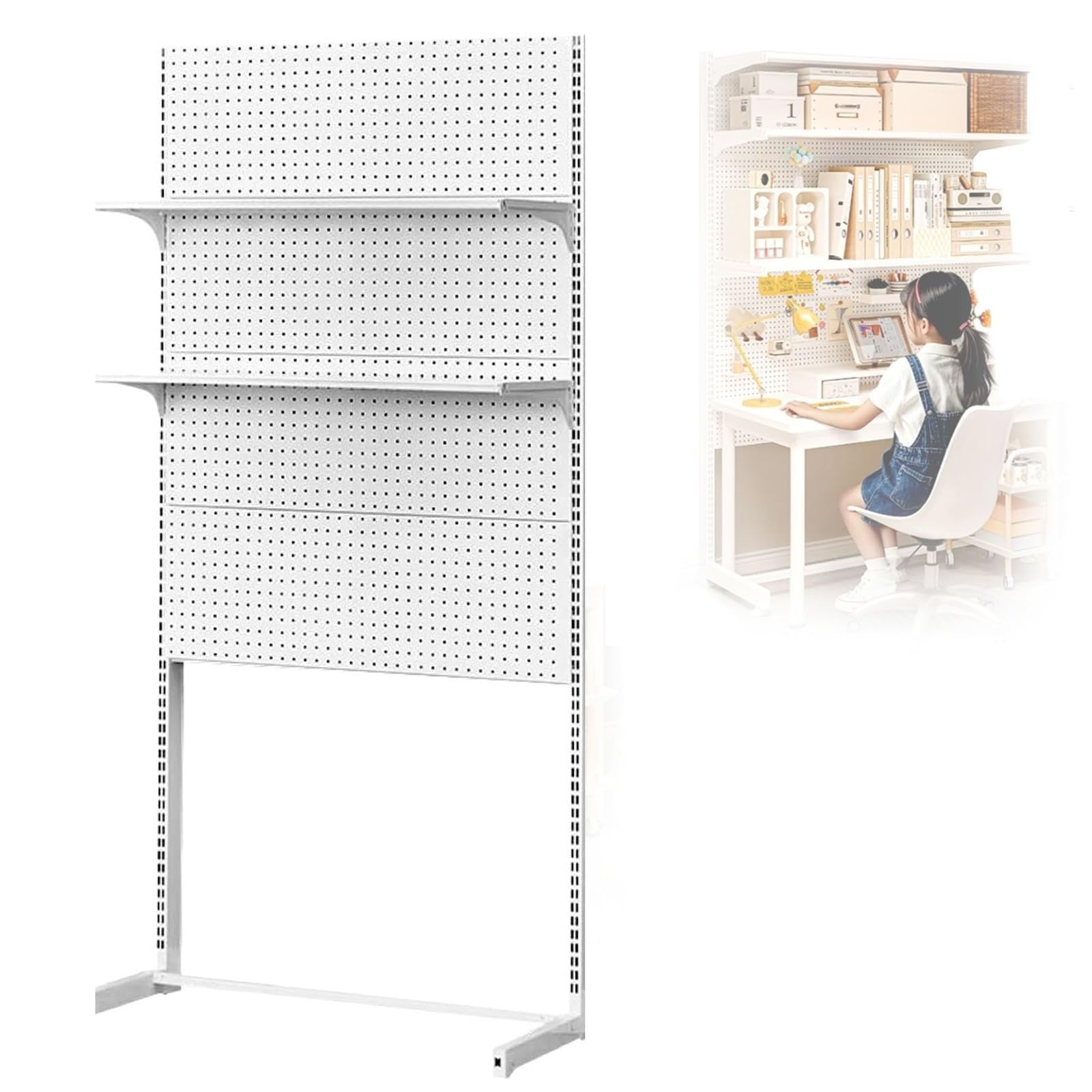 Étagère de présentation pour bureau unité de rangement stable 165x106