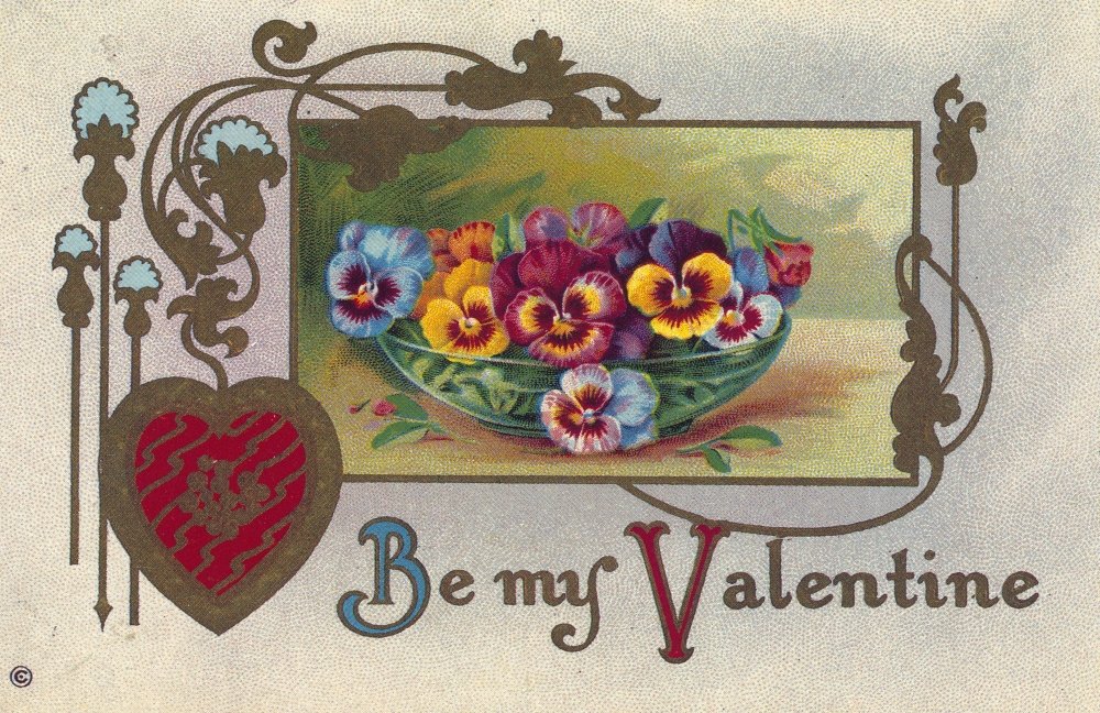 Valentine'S Day Card. /Nprinted In Germany, 1913. Poster Print by (24 x 36)