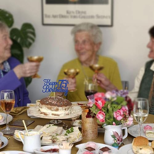 Miniatura 21 de Gyufise 1 decoración para tarta de cumpleaños número 21 con purpurina para tarta de cumpleaños, saludos a 21 años, veintiuno, fabulosa decoración