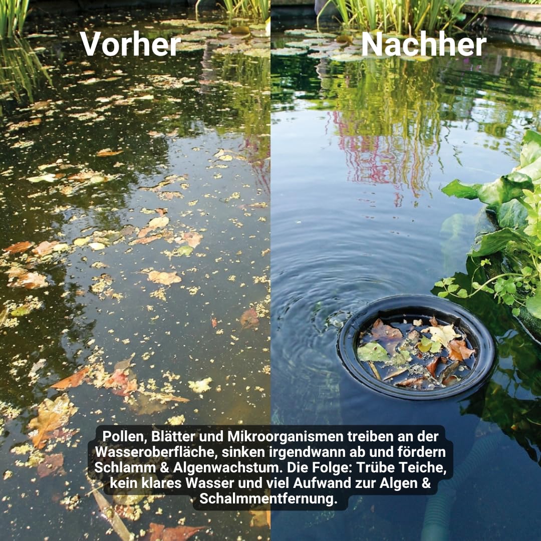 Teicher SK-40 Stand Skimmer Teich Teichskimmer Oberflächenskimmer – saubere Wasseroberfläche | Skimmer Teich