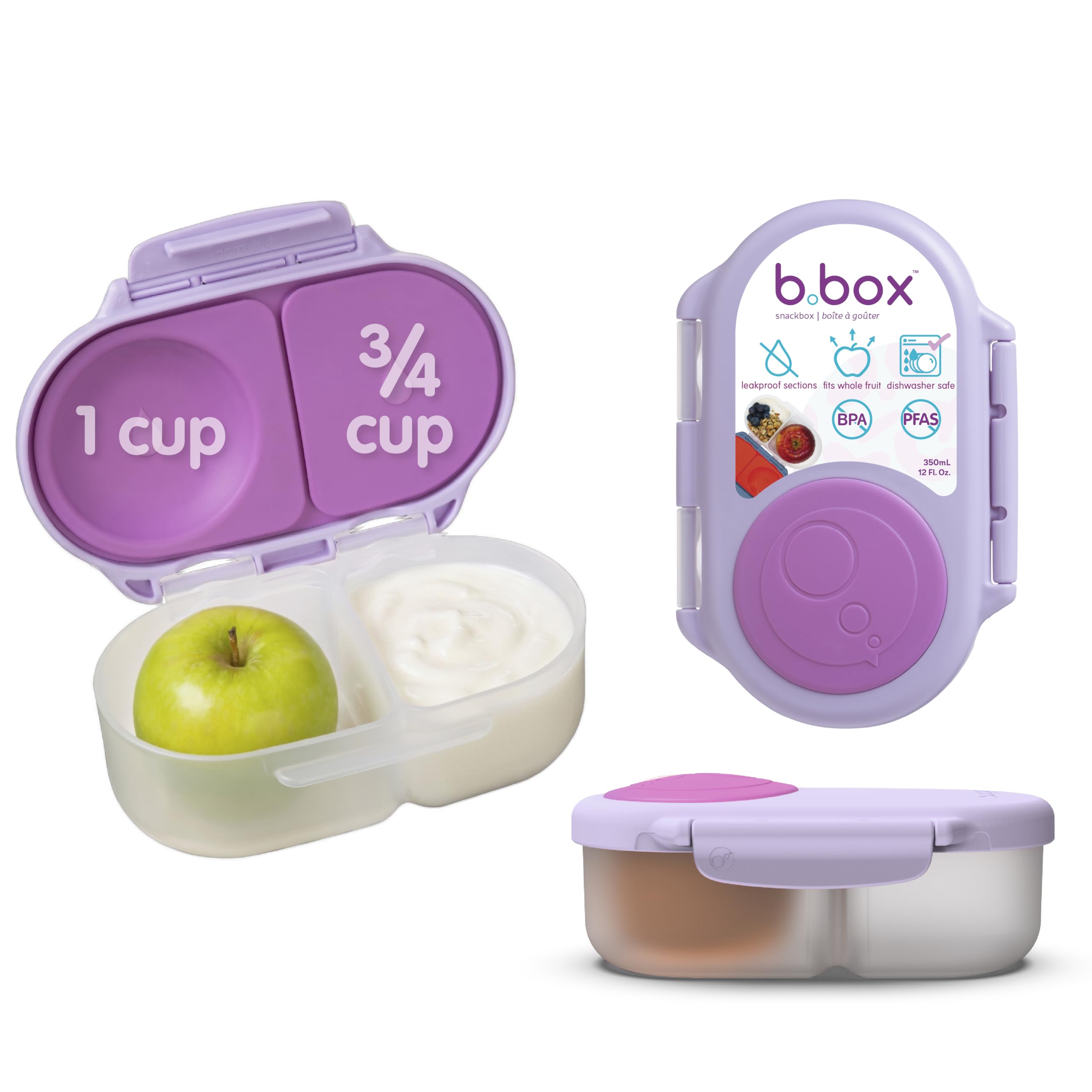 b.box Snack Box, Snack Containers for Kids, Kids Lunch Box, Toddler Snacks