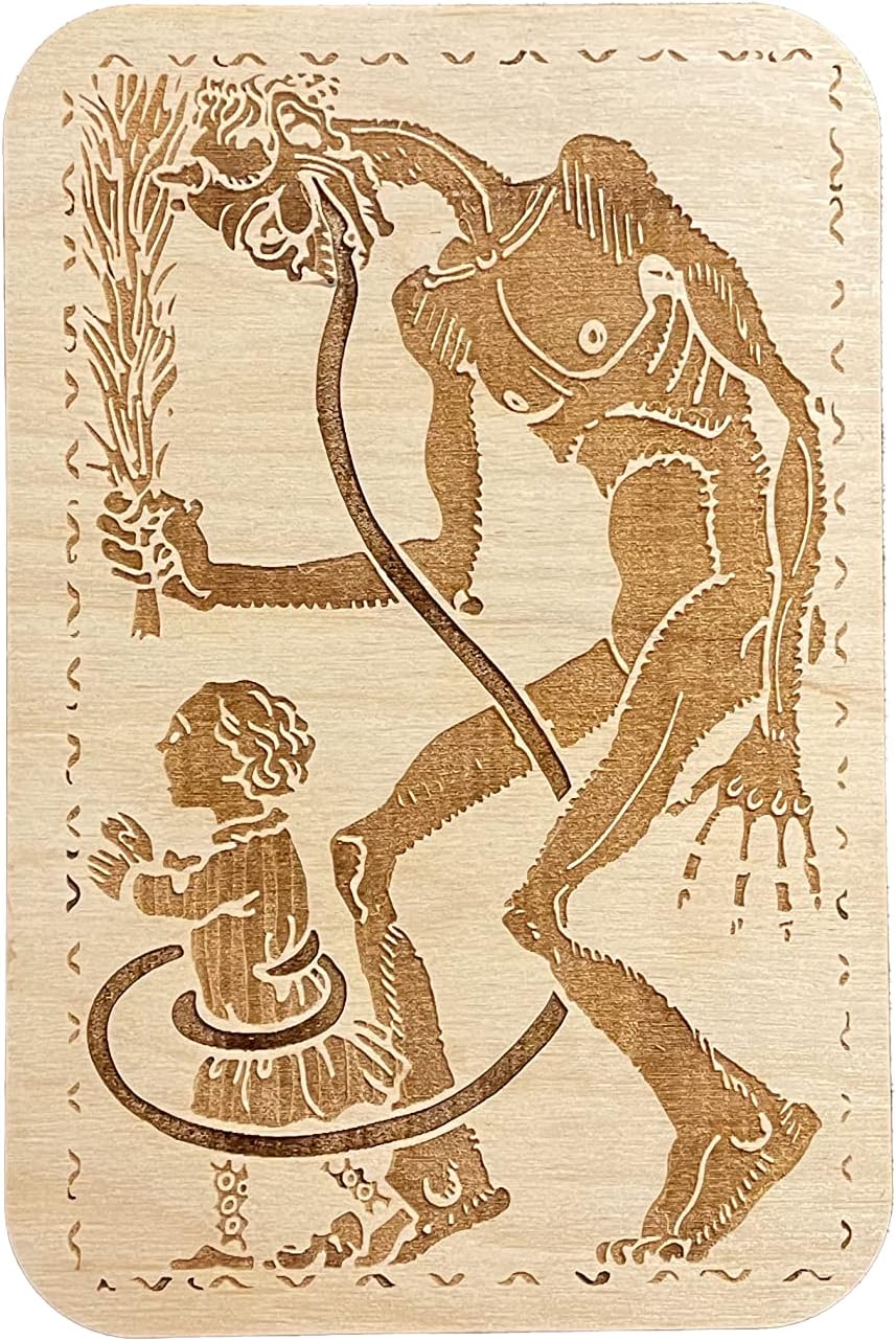 Merry Christmas From Krampus | Christmas Wood Card