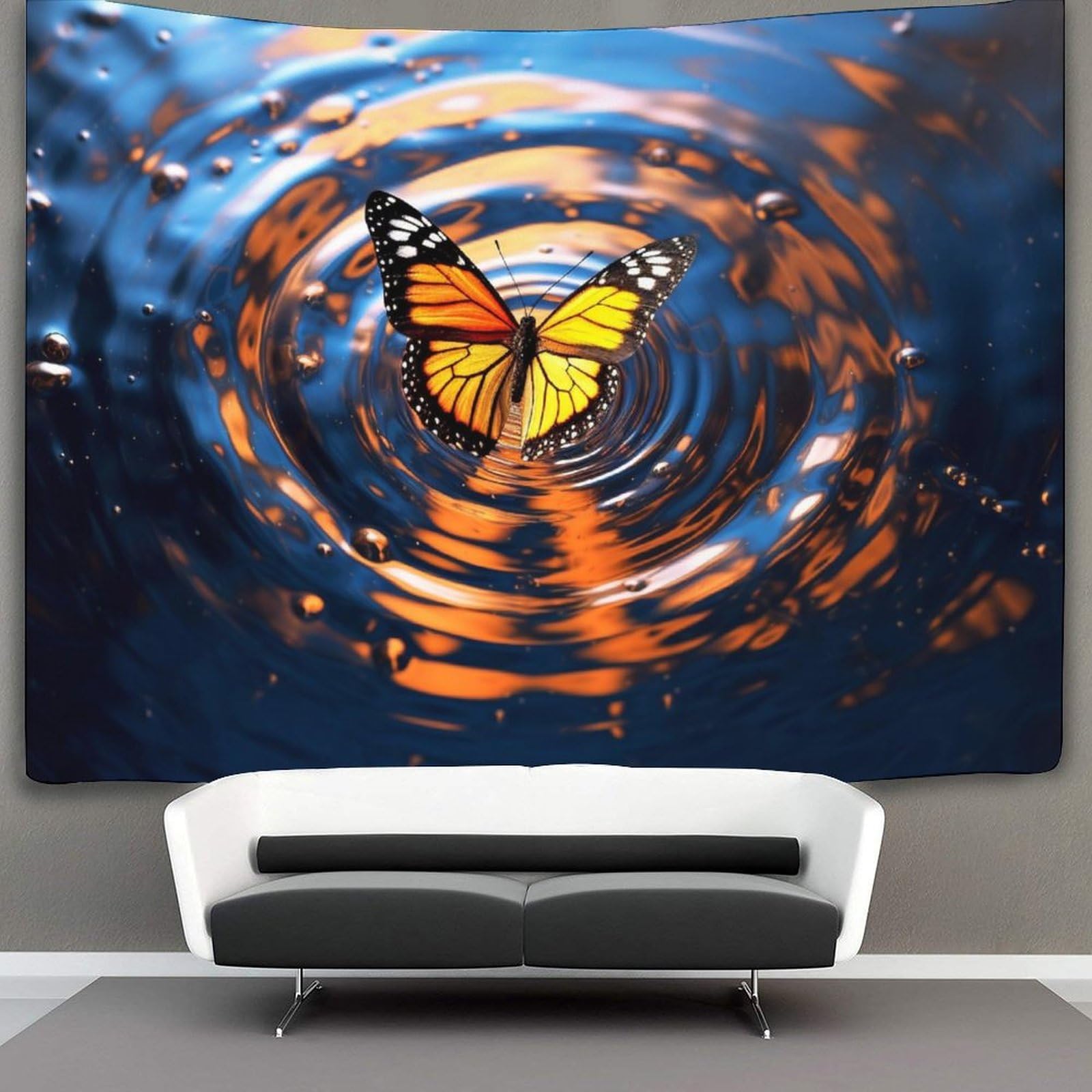 kaiyun Butterfly Tapestry Bedroom Aesthetic Indie Wall Room Decor Wall Hanging,Wall Art 70cmx100cm
