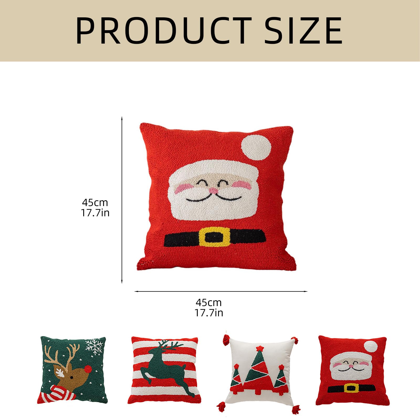 Plushie Pillow Case di Natale a tema divano letto decorazione cuscino copertura modello opzionale 1pc