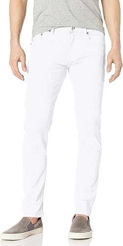 WT02 - Pantalones elásticos de sarga de color básico para hombre