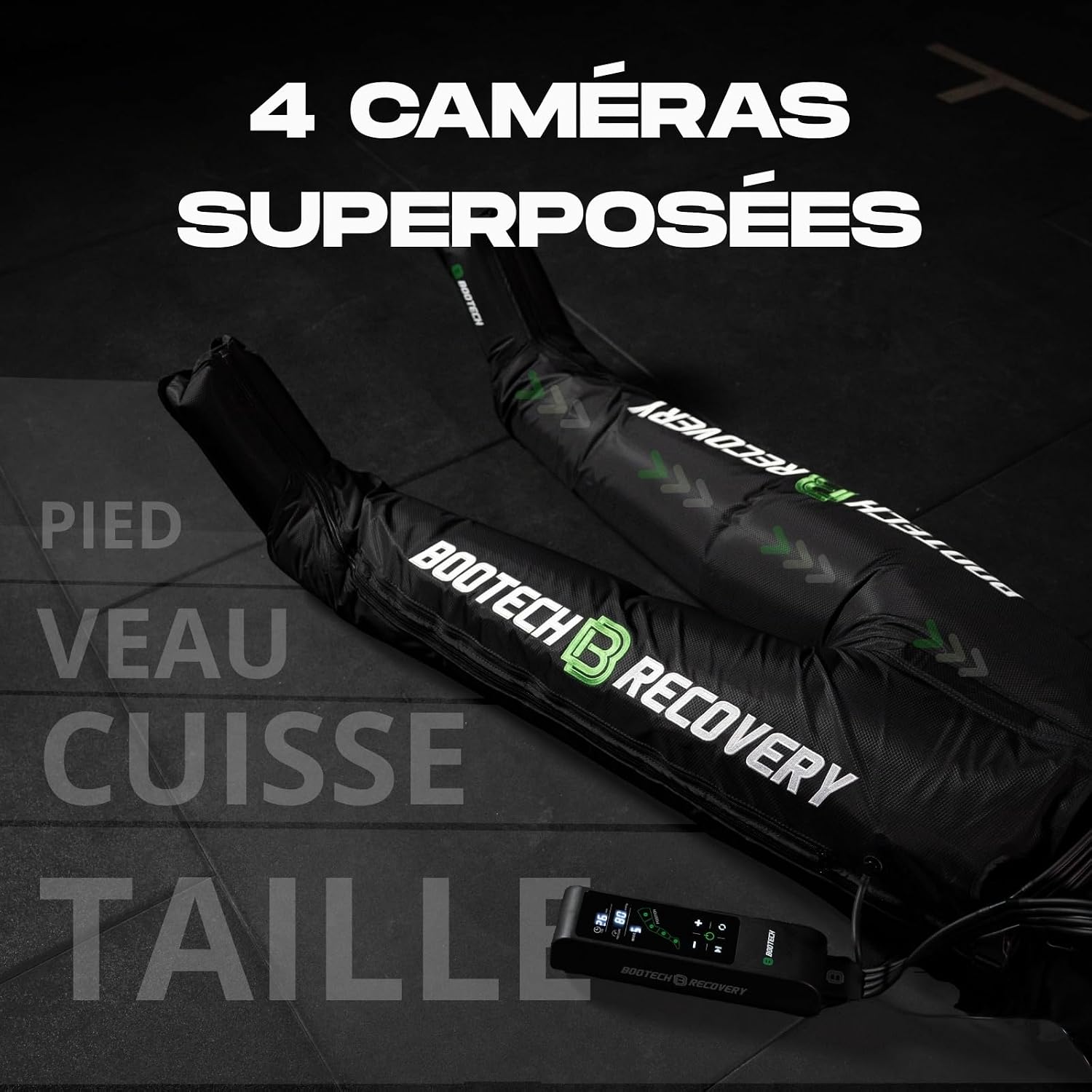 BOOTECH Pressotherapy Pants showing 4 air chambers