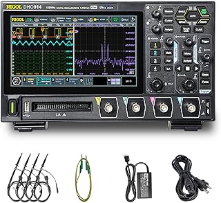 RIGOL DHO914 Digital Storage Oscilloscope 125MHz, 4 Channels, 1.25 GSa/s Sample Rate, 50Mpts Memory Depth, 1,000,000 wfms/...