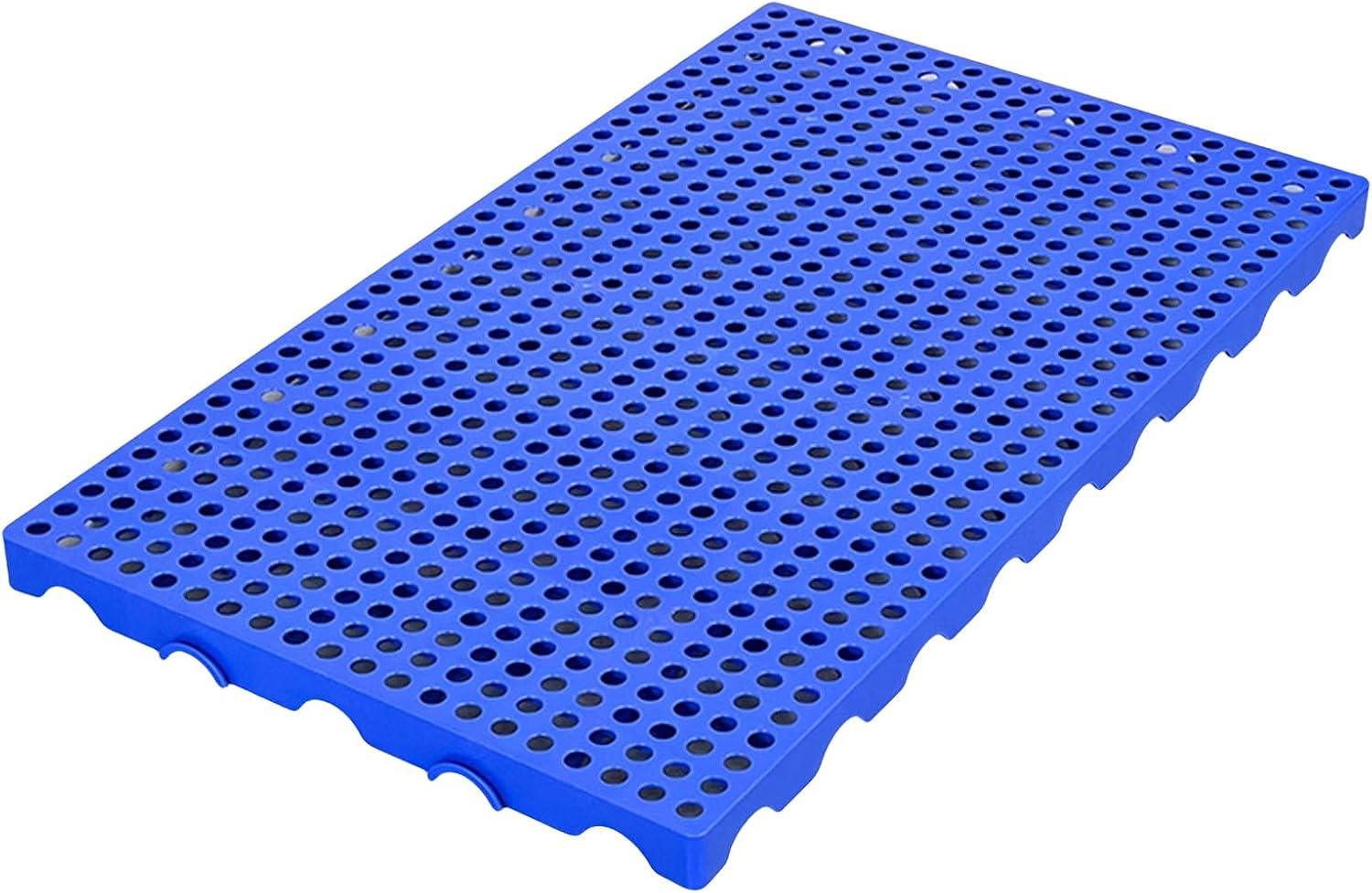 Nestable Plastic Pallets, Interlocking Pallet, Anti Slip Breathable Grids, Waterproof, Wear-Resistant for Garage, Supermarket, Warehouse(Blue)