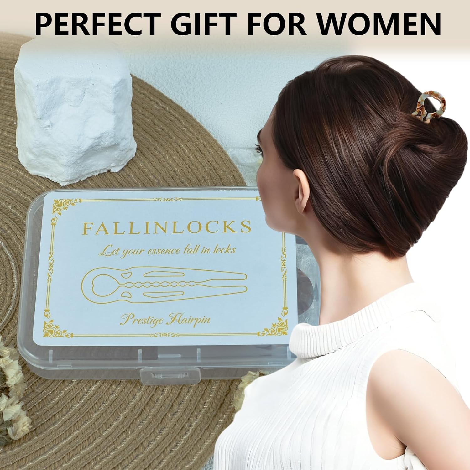 3 Pack Prestige Hair Pins for Women, 4.5" Large French Hair Pins for Thin & Thick Hair, Curved Anti-Slip Design for Better Hold, Perfect Holiday Gift for Her - Image 6