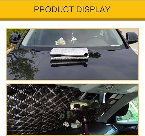 Miniatura 6 de 1 cubierta de nieve para parabrisas delantero de automóvil, resistente al viento, kit de protección universal para parabrisas para todas las