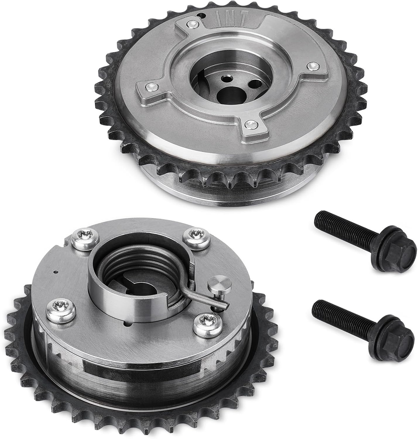 YEHERITAUTOPARTS Intake & Exhaust VVT Camshaft Sprockets for 2009-2012 Toyota RAV4 Camry 2.5L Highlander 2.7L - Replaces 13050-0V011 13070-0V011