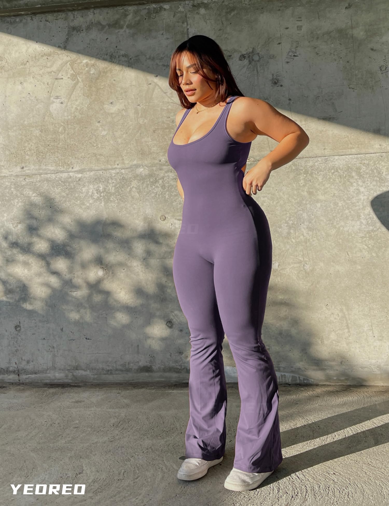 YEOREO Overol de entrenamiento para mujer, sexy, sin espalda, levantamiento de glúteos, gimnasio, yoga