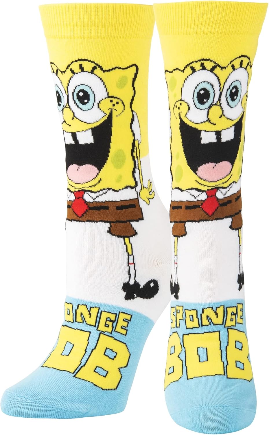 Odd Sox, Smilepants Nickelodeon SpongeBob Cartoon, Fun Cute Socks for Women, 5-10