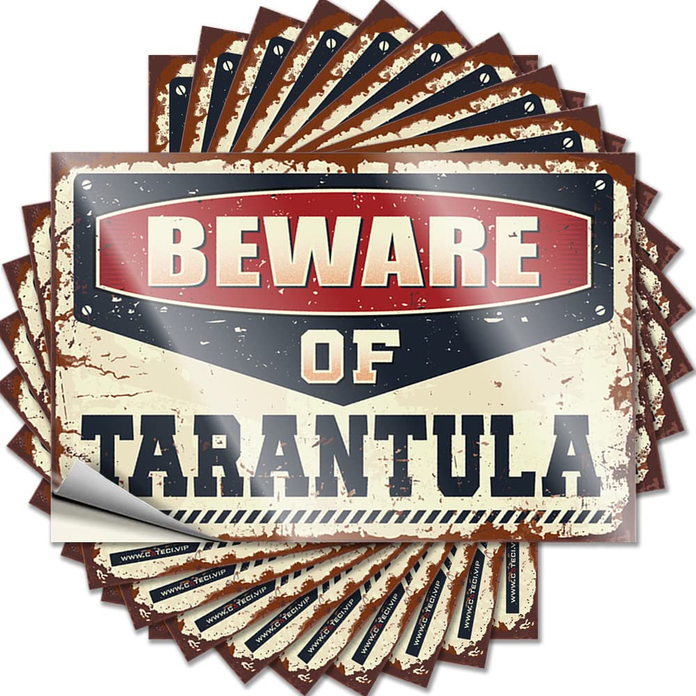 Beware of Tarantula Bathroom Accessories Decor Western - Decals Laptop Waterproof Decal(8X12CM)