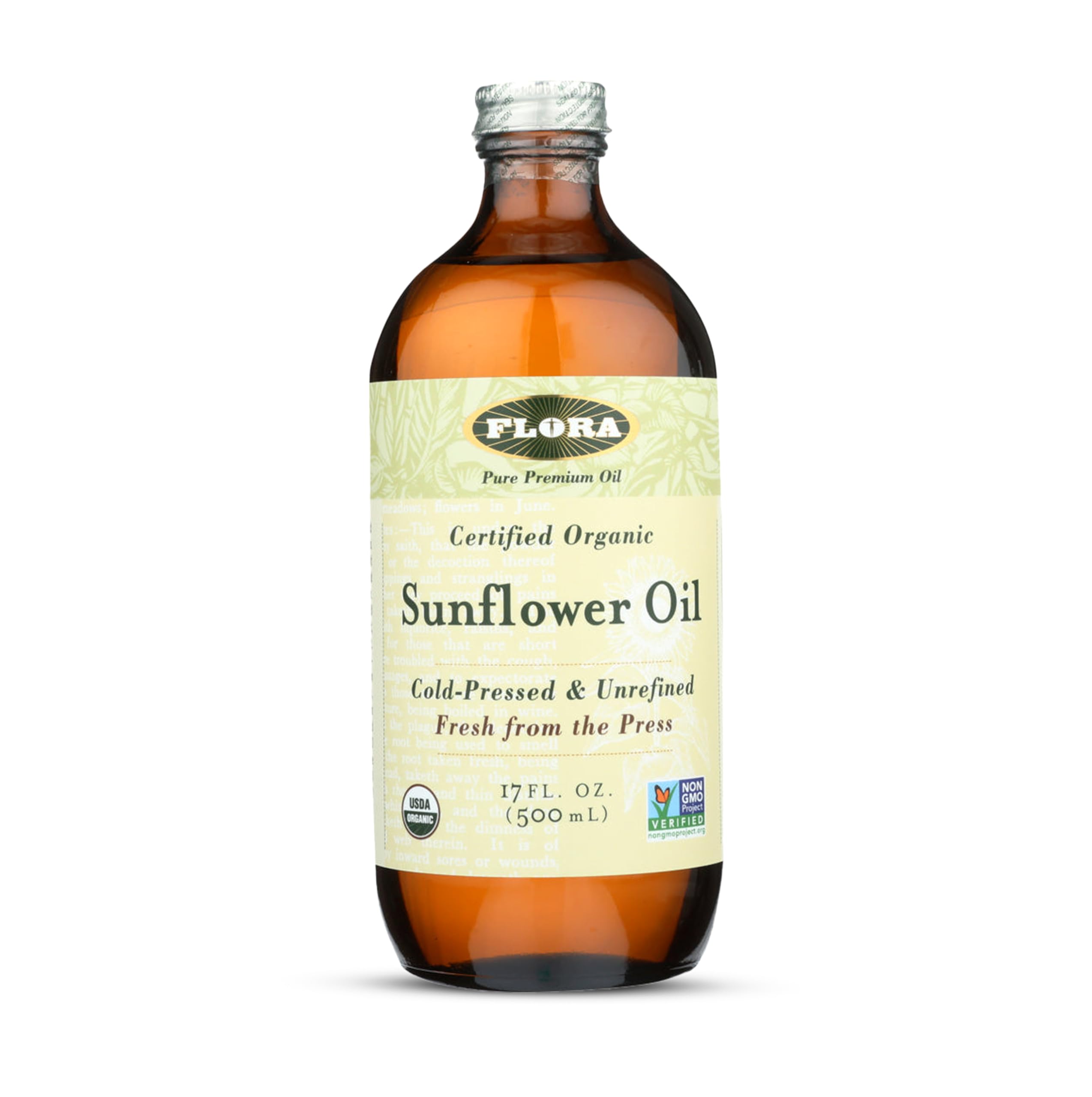 Flora - Sunflower Oil, Cold Pressed & Unrefined, 17 Fl Oz